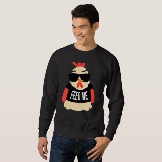 Hühnchen Fütterte mir Sweatshirt (Vorne ganz)