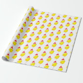 Hühnchen gelb Wasserfarbe stilvoll Geschenkpapier (Ungerollt)