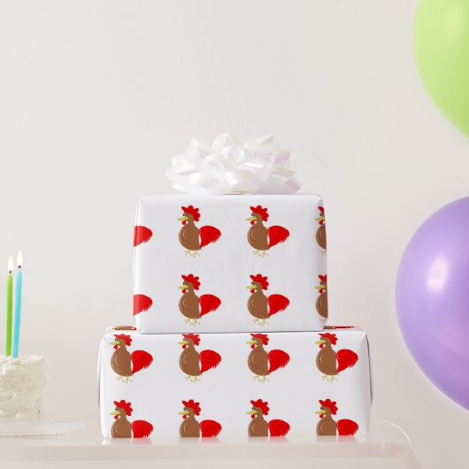 Hühnchen Geschenkpapier (Partygeschenke)