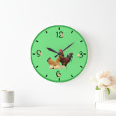 Hühnchen Große Wanduhr (Zuhause)