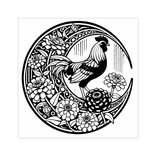 Hühnchen Gummistempel (Prägung)