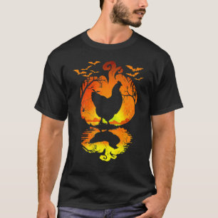 Hühnchen Halloween Kostüm Kürbis Huhn Herbst Sa T-Shirt