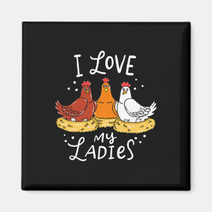 Hühnchen Hühnereier Bauer Funny Gift Magnet