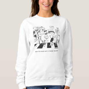 Hühnchen im Schulkreuz Sweatshirt