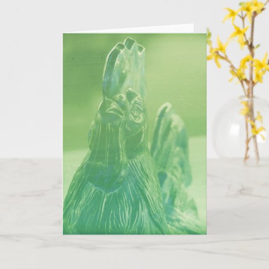 Hühnchen in grünen Jeden Anlässen Karte (Gelbe Blume)