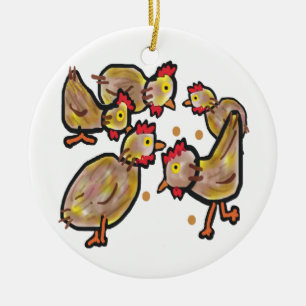 Hühnchen Keramik Ornament