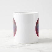 Hühnchen-Kreis-Design Jumbo-Tasse (Vorderseite)