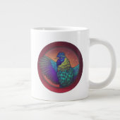 Hühnchen-Kreis-Design Jumbo-Tasse (Rechts)