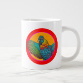 Hühnchen-Kreis-Design Jumbo-Tasse (Rechts)