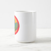 Hühnchen-Kreis-Design Kaffeetasse (Mittel)