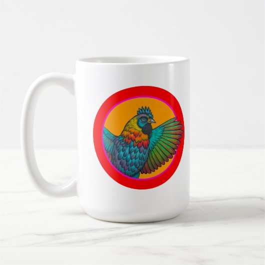 Hühnchen-Kreis-Design Kaffeetasse (Links)