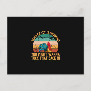 Hühnchen-Kunst, die du vielleicht verstecken wills Postkarte