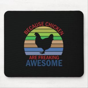 Hühnchen Kunst Hühnchen sind total großartig Mousepad