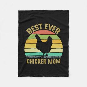 Hühnchen Lover Beste Mama je Hühner Fleecedecke