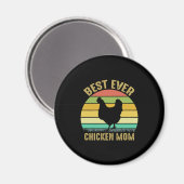 Hühnchen Lover | Beste Mama je Hühner Magnet (Vorderseite/Rückseite)