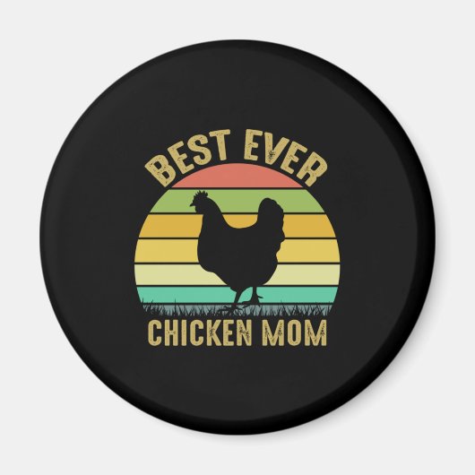 Hühnchen Lover | Beste Mama je Hühner Magnet (Vorne)
