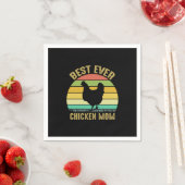 Hühnchen Lover | Beste Mama je Hühner Serviette (Beispiel)