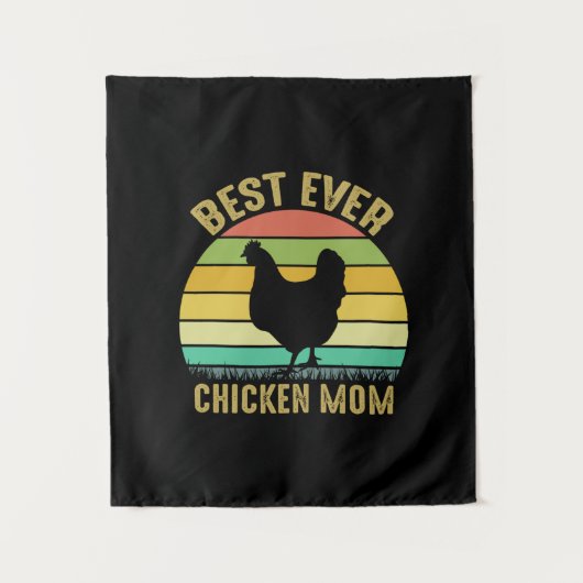 Hühnchen Lover | Beste Mama je Hühner Wandteppich (Vorderseite)