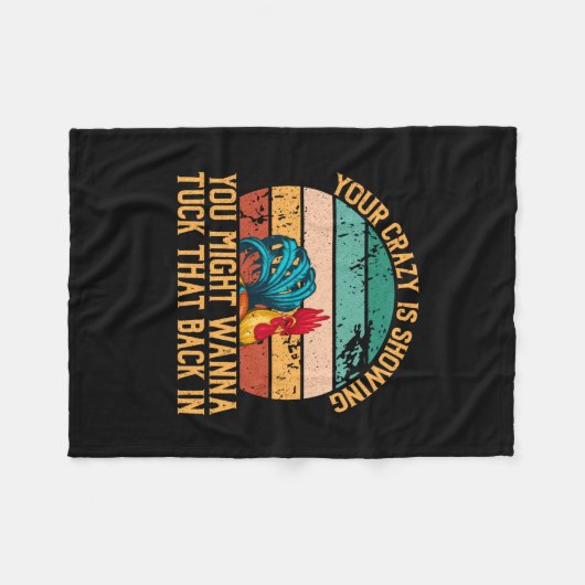 Hühnchen Lover | Du könntest Wanna Tuck Fleecedecke (Vorderseite (Horizontal))