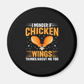 Hühnchen Lover | Hühnerflügel Magnet (Vorne)