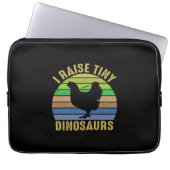 Hühnchen Lover | I Raise Tiny Dinosaurier Laptopschutzhülle (Vorderseite)
