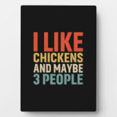 Hühnchen Lover | Ich mag Hühner Fotoplatte (Vorderseite)