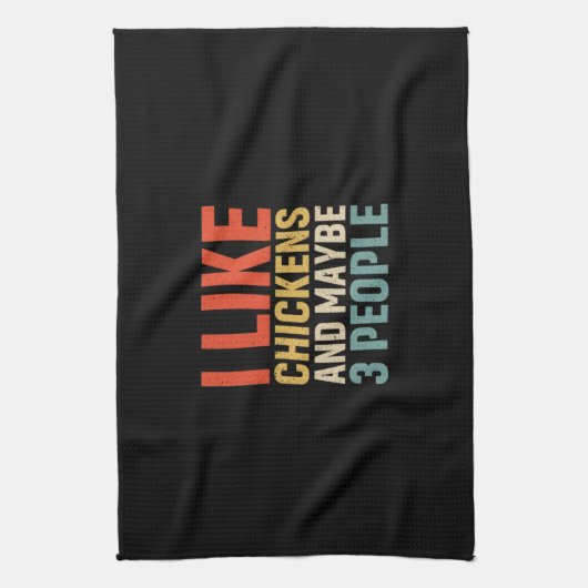 Hühnchen Lover | Ich mag Hühner Geschirrtuch (Vertikal)