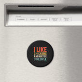 Hühnchen Lover | Ich mag Hühner Magnet (In Situ (Geschirrspüler))