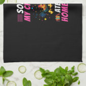 Hühnchen Lover | Mein Hühnchen hat meine Hausaufga Geschirrtuch (Gefaltet)