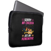 Hühnchen Lover | Mein Hühnchen hat meine Hausaufga Laptopschutzhülle (Vorne Rechts)