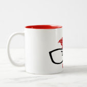 Hühnchen mit Brillenkaffee Tasse (Links)