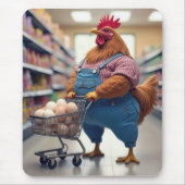 Hühnchen mit Eiern im Warenkorb Mousepad (Vorne)