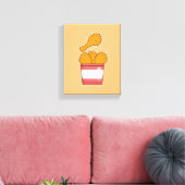 Hühnchen mit Eimer Leinwanddruck (Insitu (Wohnzimmer))