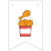 Hühnchen mit Eimer Wimpelkette (Erste Fahne)