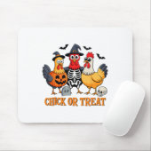 Hühnchen oder Behandeln Lustiges Hühner-Halloween- Mousepad (Mit Mouse)