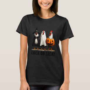 Hühnchen oder Streich lustiges Halloween-Huhn T-Shirt
