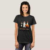 Hühnchen oder Streich lustiges Halloween-Huhn T-Shirt (Vorne ganz)