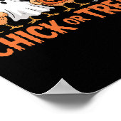 Hühnchen oder Streich lustiges Halloween-Hühnerkos Poster (Ecke)