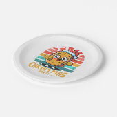 Hühnchen Pappteller (Schrägansicht)