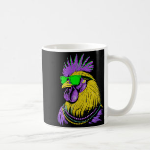Hühnchen-Perlen Mardi Gras Karneval Landwirtschaft Kaffeetasse
