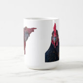 Hühnchen-Porträt-Tasse Kaffeetasse (Mittel)