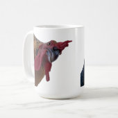 Hühnchen-Porträt-Tasse Kaffeetasse (Vorderseite Links)