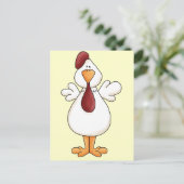 Hühnchen Postkarte (Stehend Vorderseite)