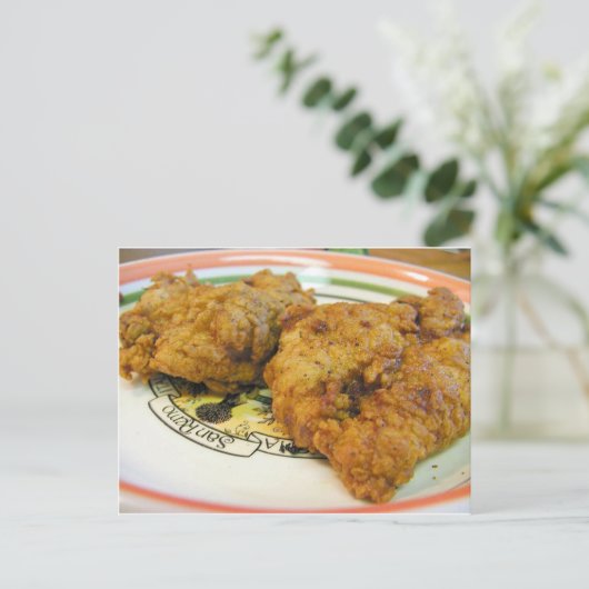 Hühnchen Postkarte (Stehend Vorderseite)