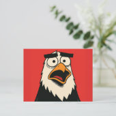 Hühnchen Postkarte (Stehend Vorderseite)