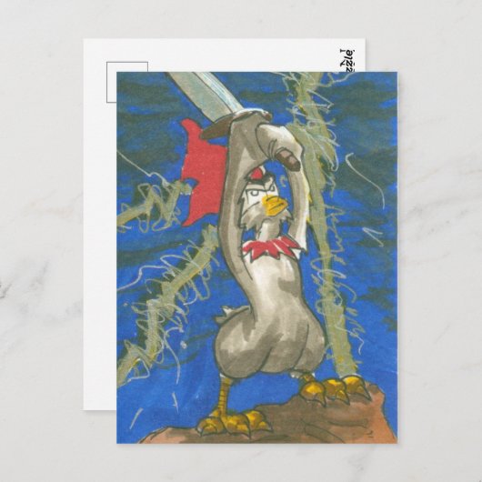 Hühnchen Postkarte (Vorne/Hinten)