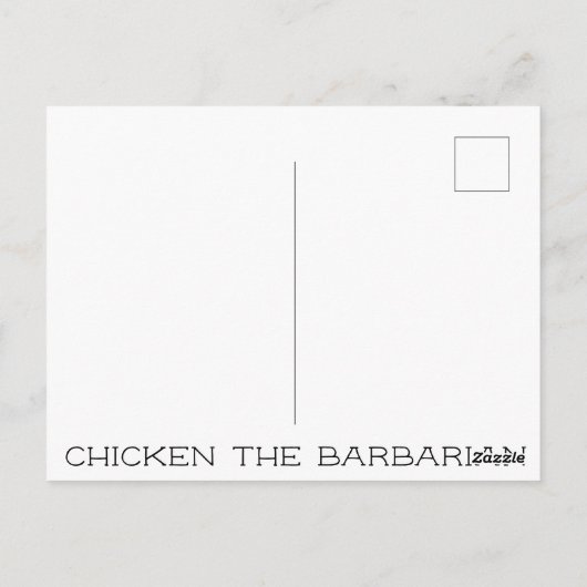 Hühnchen Postkarte (Rückseite)