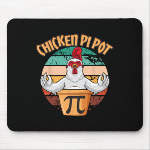 Hühnchen Pot Pi Bekleidung Pi Tag Vintage Retro Ma Mousepad