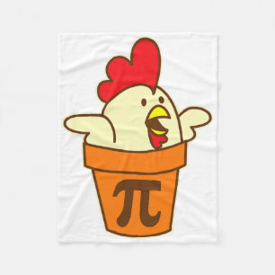 Hühnchen Pot Pi Geek Pie Mathematik Wortspiel Lust Fleecedecke