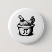 Hühnchen-Pot-Pie-Lustiger-Mathe-Witz-Hühnchen-Pot- Button (Vorderseite)